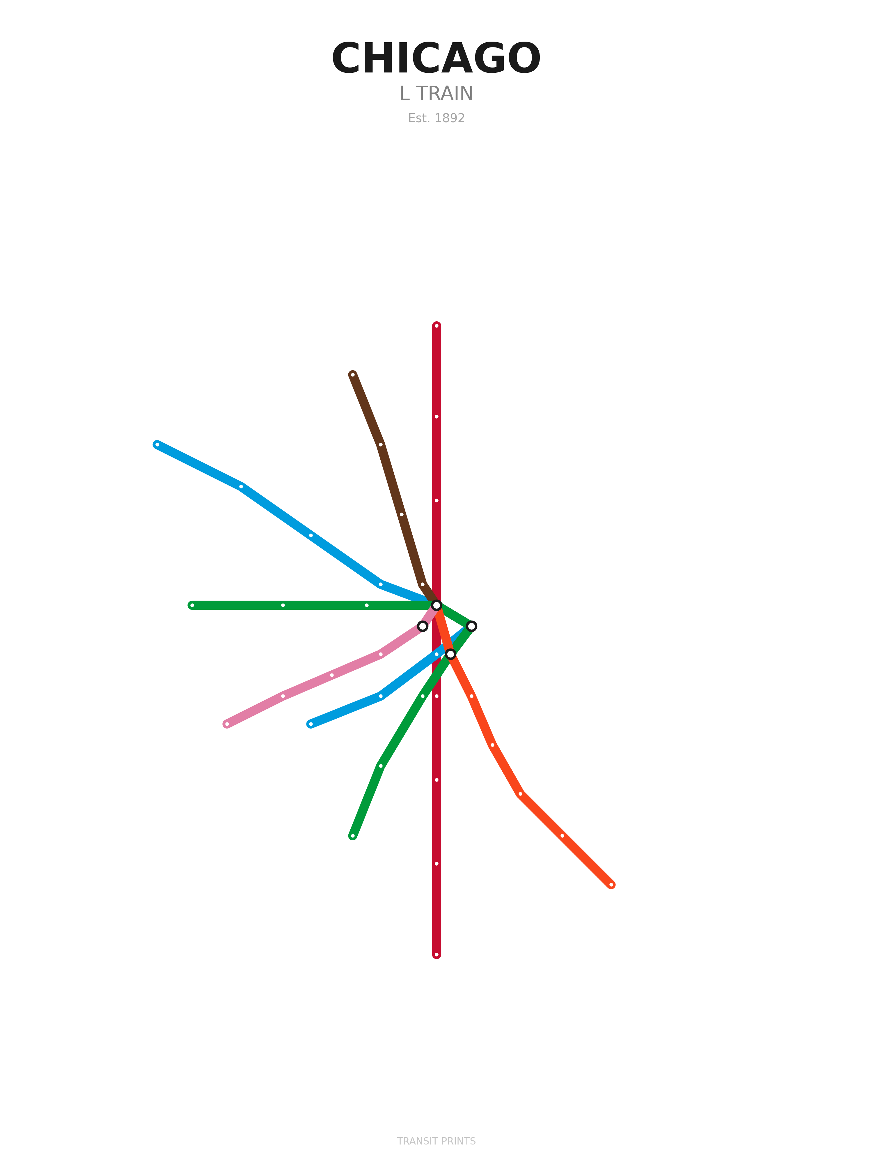 Chicago Transit Map — Classic